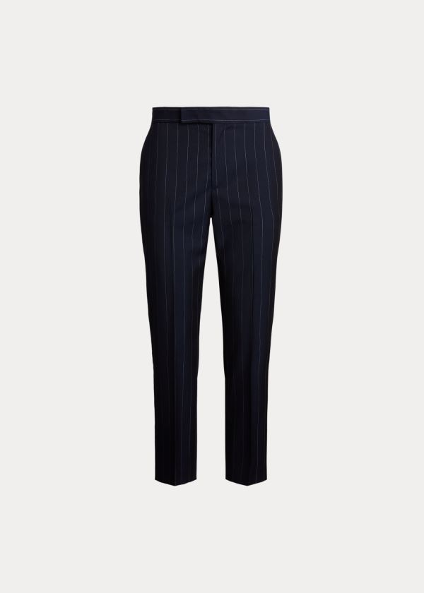 Calças Polo Ralph Lauren Pinstripe Wool Mulher 83745-SHQG